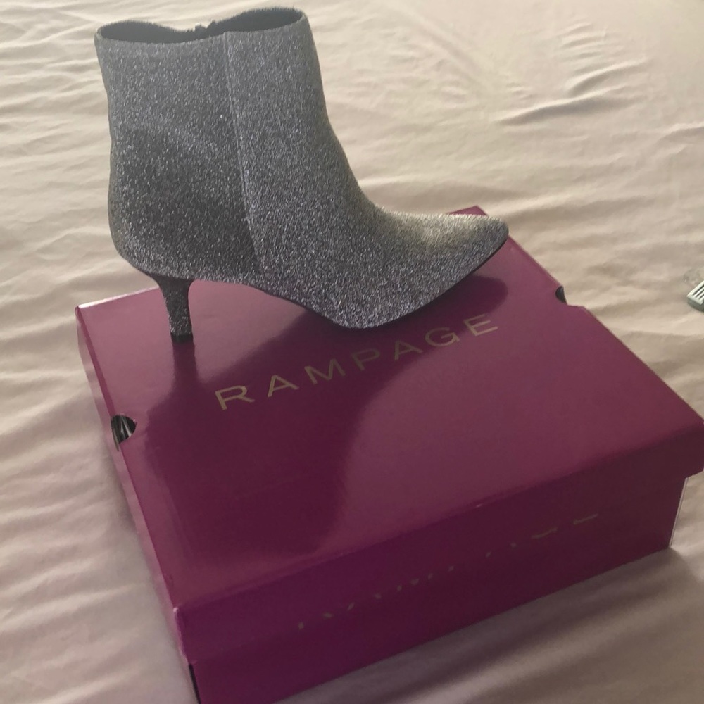 Rampage silver booties